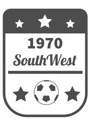 Fußball Banner, Emblem - Vintage, Vektor