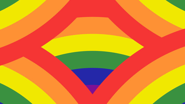 Rainbow Pride 6 Colors Transitions 4k 1:1 16:9 9:16