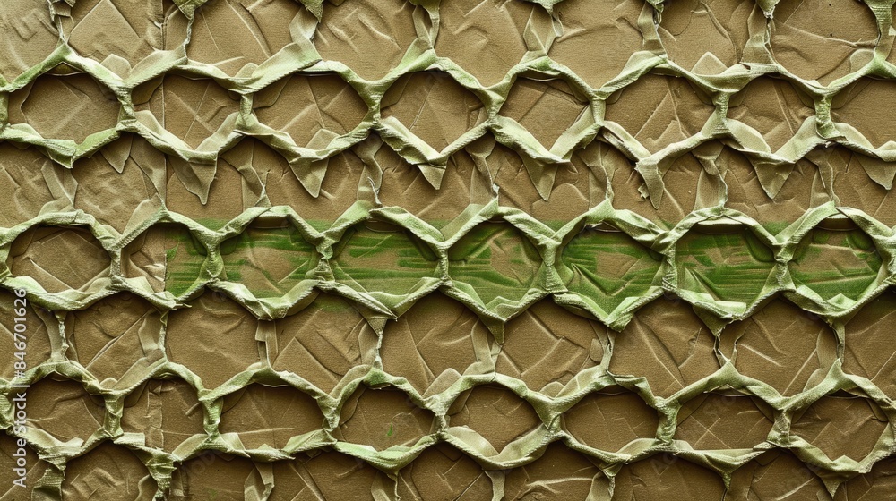 Poster texture background of cardboard package with a green pattern
