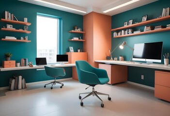 minimalist interior design style futuristic home office sleek furniture state of the art technology