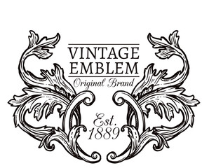 Vintage Wappen - Vektor