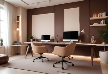 minimalist interior design style futuristic home office sleek furniture state of the art technology