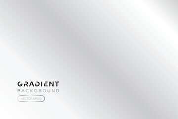 Smooth plain white gray color gradient background vector design