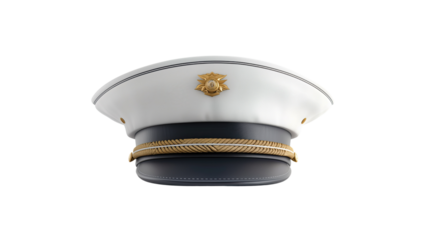 General's cap on a transparent background