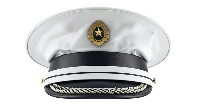 General's cap on a transparent background