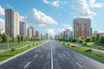 The roads in the city, the broad roads