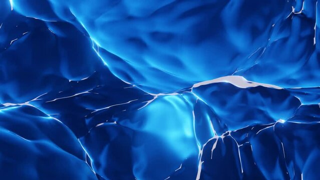 Fondo azul abstracto en movimiento. Concepto de oc&eacute;ano con burbujas con energ&iacute;a.