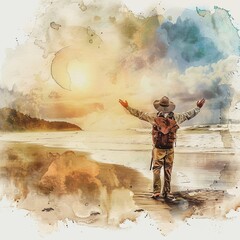 Sunset Celebration at the Beach