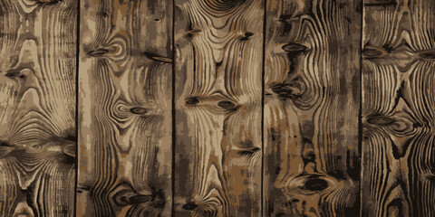 Naklejka premium Vintage wood texture for websites. Dark wood texture for vintage background. Vector illustration