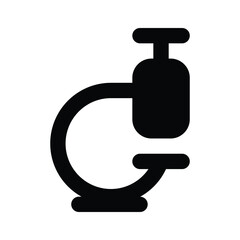 Creative icon of microscope, business research vector