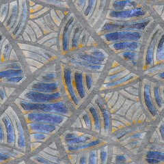 Abstract seamless pattern with watercolor drawing