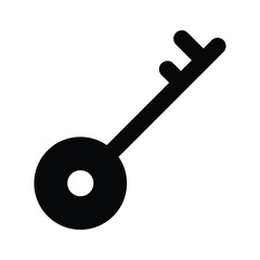 Access key icon design, security key vector