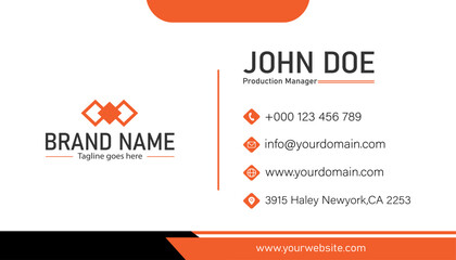 Modern and corporate business card design