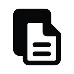 Well designed vector icon of document in modern and trendy style