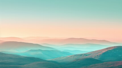 A beautiful mountain range with a blue sky in the background