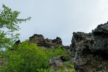 Dimu Borgir lava fields of Iceland from Akureyri