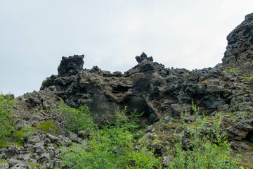 Dimu Borgir lava fields of Iceland from Akureyri