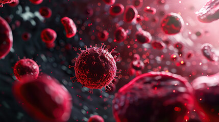 Immune cell responding to infection