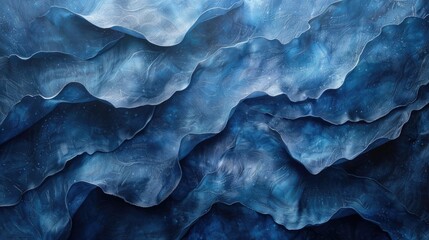 Fototapeta premium a pattern of blue waves abstract color background