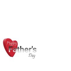 Dad, The Hero of My Heart, Happy Father's Day. Show your Dad some love this Father's Day with this heartwarming illustration design with typography lettering.
