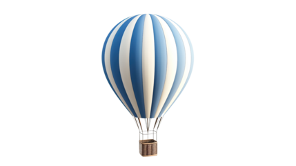 Hot-air balloon on a transparent background