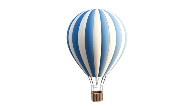 Hot-air balloon on a transparent background - Powered by Adobe