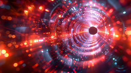 Obraz premium Abstract 3d digital background, lines, perspective, speed, for tech, data, audio, graphics.