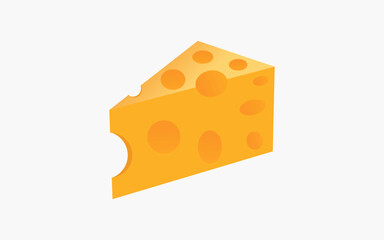 Vector image of cheese illustration 