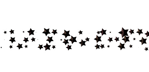 Twinkling Christmas Descent: Striking 3D Illustration Showcasing Falling Festive Twinkling Stars