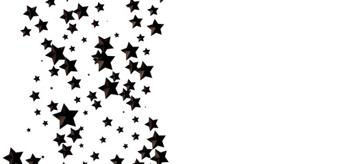 Cascading Christmas Constellations: Brilliant 3D Illustration Showcasing Falling Festive Star Patterns