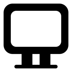 Monitor Icon for Display and Computer