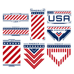 simple shirt design of america flag collection