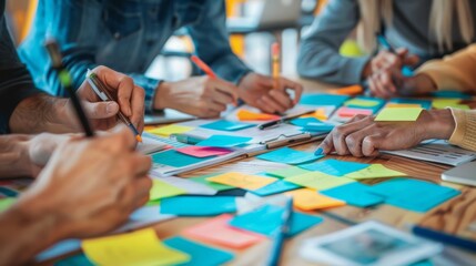 Obraz premium The Brainstorming Session Table