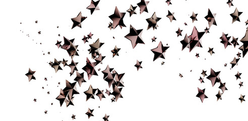 Obraz premium Cosmic Christmas Showers: Dynamic 3D Illustration of Descending Celestial Showers for the Holidays