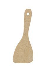 Modern wooden kitchen utensils isolated on transparent with png.