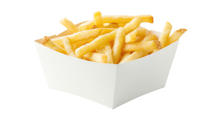 french fries isolated on white background