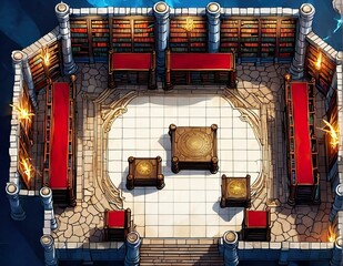 DnD Battlemap result_16025: Abstract image of low resolution double scale.
