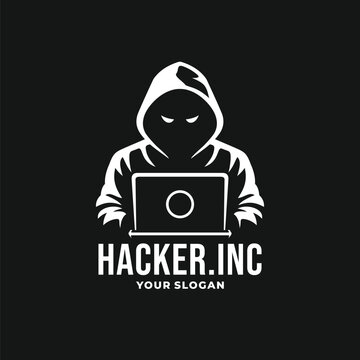 Hacker logo vector. EPS 10 editable vector