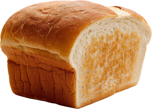 Loaf of White Bread Clipart, png, di cut, cut out, isolated on transparent background