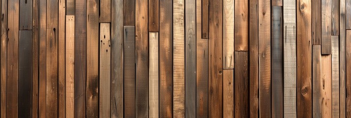 Aged wood panels with a rich texture are ideal for a rustic setting