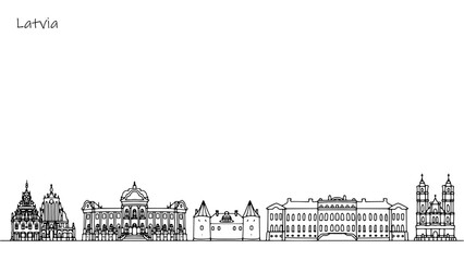Obraz premium Sights of Latvia