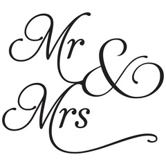 Mr and mrs sign design font text vector laser cut wedding bride to be