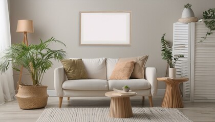 modern living room with sofa