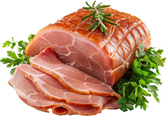 Glazed Smoked Ham Clipart, png, di cut, cut out, isolated on transparent background