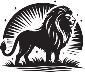 Lion Silhouette Vector Art