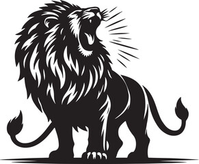 Lion Silhouette Vector Art