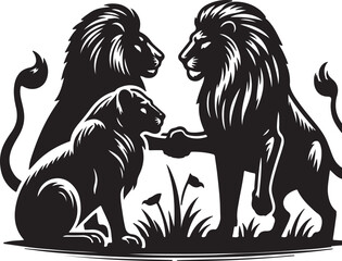 Lion Silhouette Vector Art