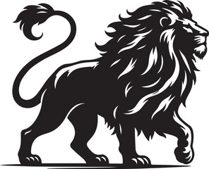 Lion Silhouette Vector Art