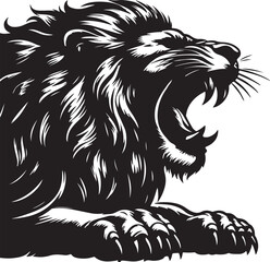 Lion Silhouette Vector Art