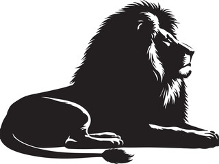 Lion Silhouette Vector Art